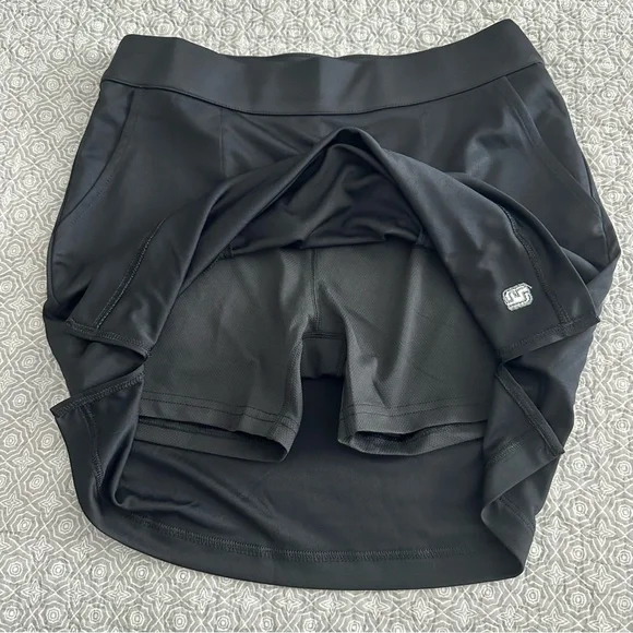 New! FootJoy Performance Interlock Knit Skort Black Shorts Skirt Pockets Size S - Picture 10 of 15